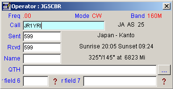 USBIF4CW連携 for Logger32スクリーンショット
