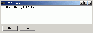 CWキーボード